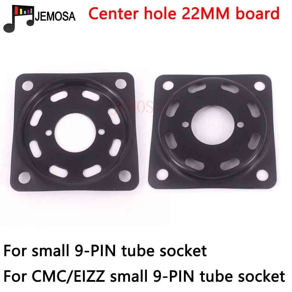 1PC Vacuum Tube Shock Proof Iron Plate Tube Socket Mounting Plate 2A3 300B  KT88 EL34 6V6 KT66 6550 Hifi Audio Tube Amplifier