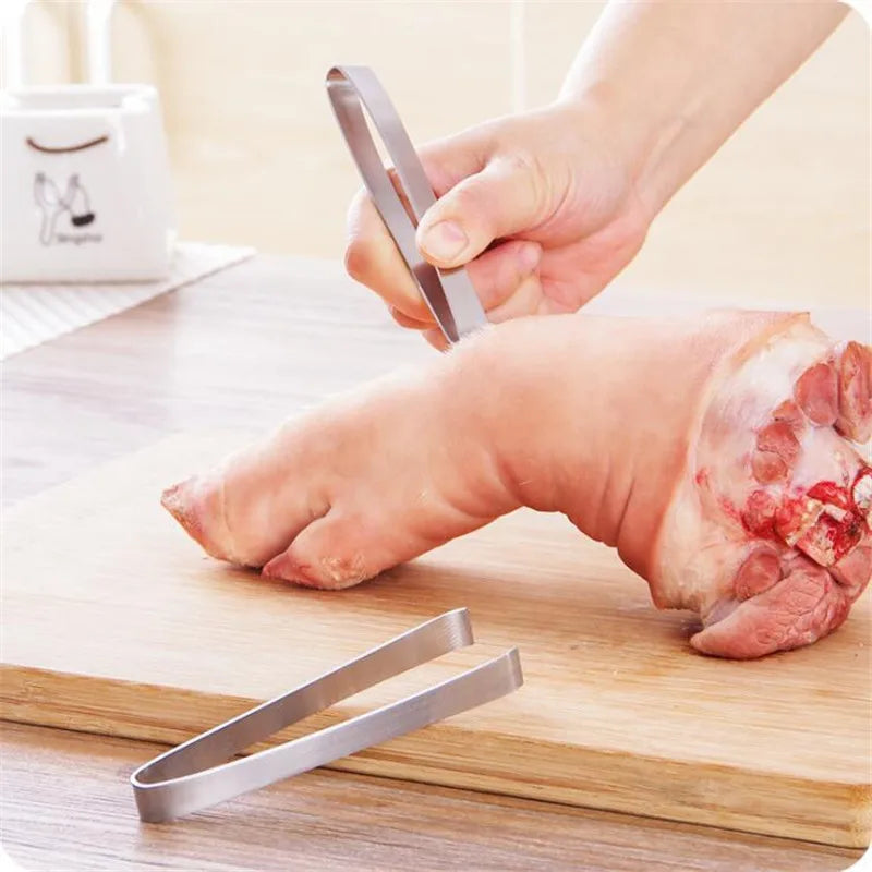 1 PC Stainless Steel Fish Bone Tweezers Pincer Clip Puller Remover Tongs Fish Bone Plucking Clamp Kitchen Gadgets Tools