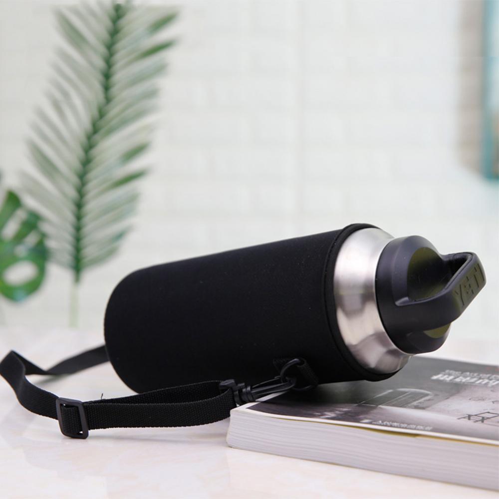 Portable Water Bottle Carrier Insulated Cup Cover Bag Holder Pouch with Strap Sports Bottle Covers