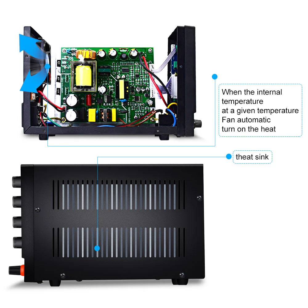 WANPTEK 60V 5A BENCH DC ADJUSTABLE POWER SUPPLY, DC POWER, REPAIR, LAB, DESIGN, SCHOOLS, TEST, ELECTROPLATE, CHARGE, DPS605U