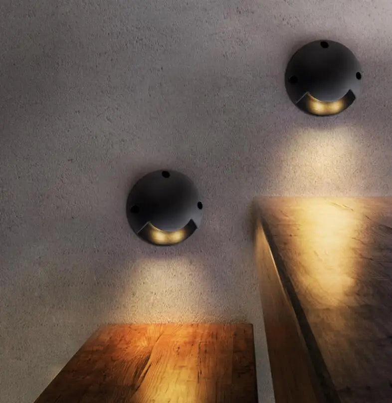 2W LED Underground Light Outdoor Ground Surface Mounted Floor Step Lamp Landscape Spot Light