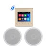Mini Blue Tooth Wall Amplifier Smart Home Audio  4*20W Stereo Sound Music Panel PA System Loudspeaker Ceiling Speaker Kits