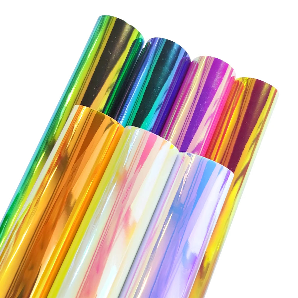 Non-Transparent PVC Holographic SOLID Color Changing Plastic Opaque Film for Handbag/Craft Making