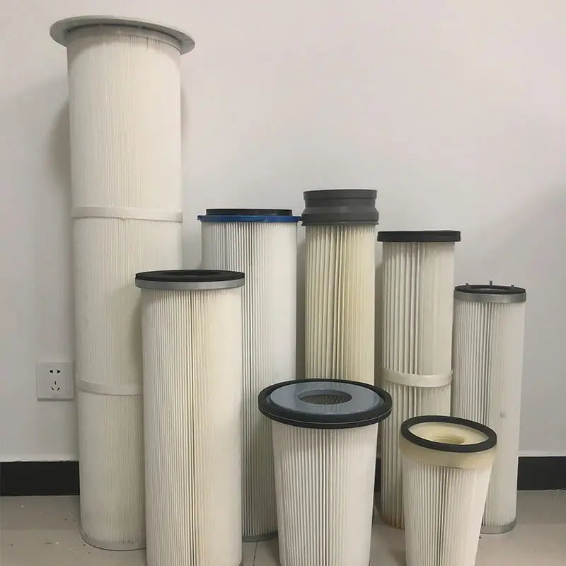 High-Efficiency Anti-Static Pleated Air Filter Cartridge Dust Collector Industrial Dust Removal Made Polyester Fiber Air Filter