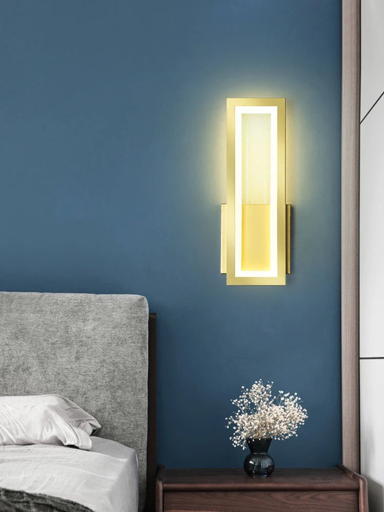 Modern Minimalist Wall Lamps Home Decor Living Room Bedroom Bedside 16w Ac96v-260v Led Sconce Black White Light Aisle Decoration