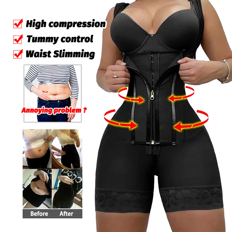Original Hourglass Colombian Shapewear High Compression Post Lipo Surgery Sculpting Sheath Corset Shapers Slimming Girdle Fajas