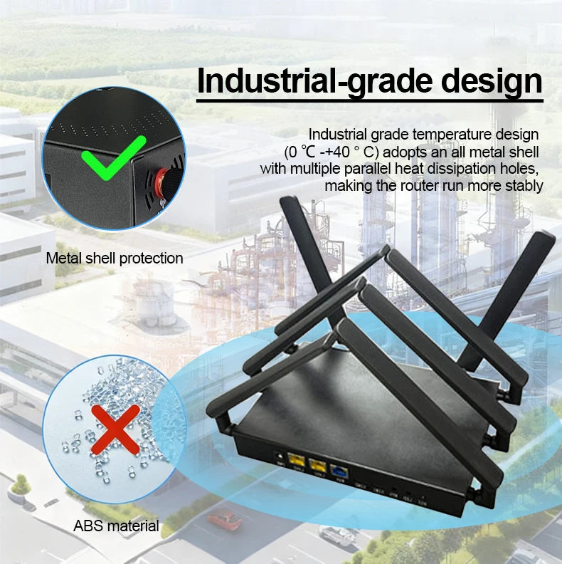 SDX62 RM520N-GL IMEI Change 5G WIFI 6 CPE Router With Sim Card Slot 5G CPE Modem