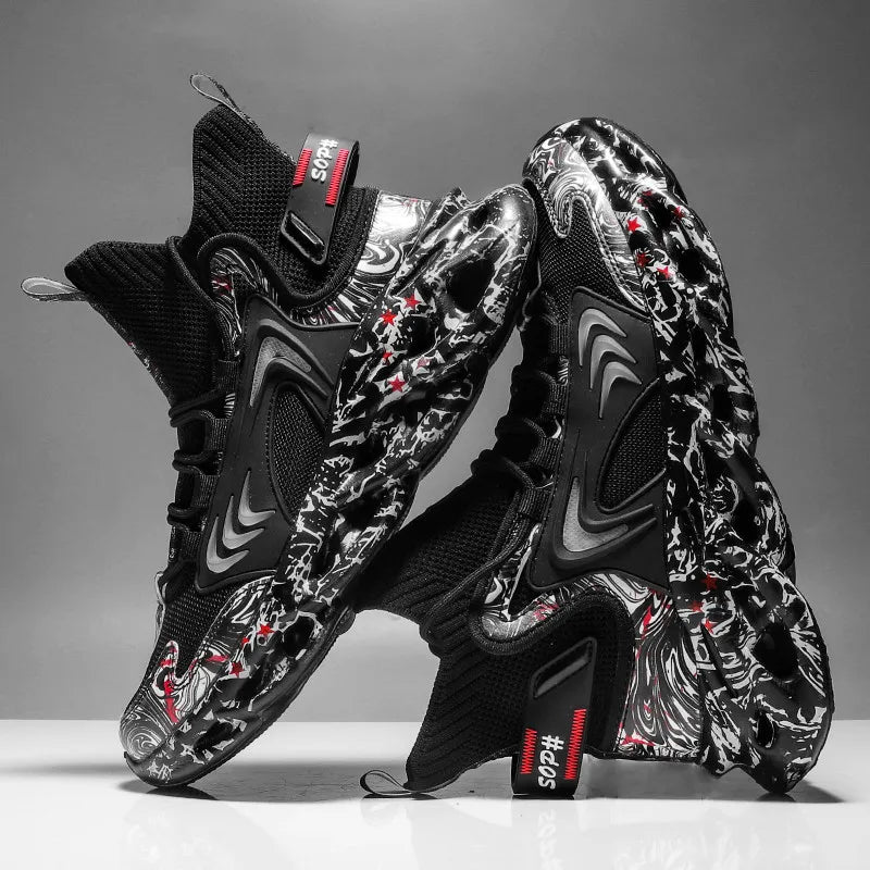 Men's Casual Sneakers Breathable Luxury Trainer Race Shoes Fashion Loafers Running Shoes for Male Comfortable Tenis