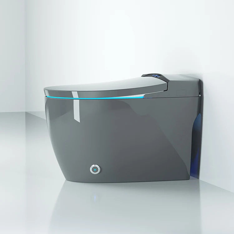 Automatic flushing without water tank integrated black electronic intelligence