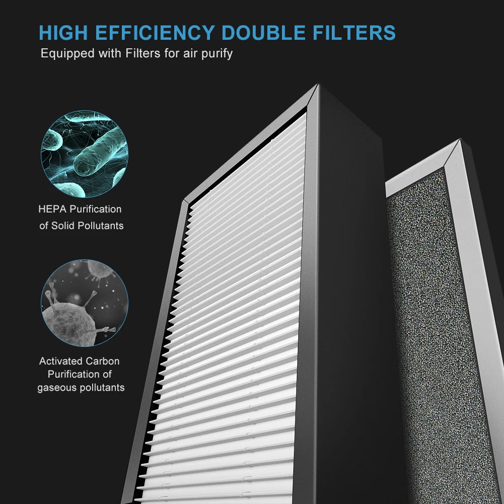 Fresh Air Fan Slim Box Ventilator Air Purifier with HEPA Carbon Filter