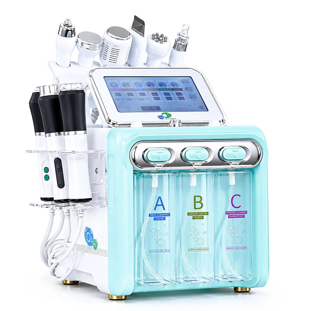 Multifunctional H2o2 Small Bubble Machine Hydra Skin Deep Cleaning Equipment Radio Frequency Face Lifting Device