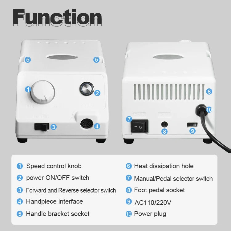 45000RPM SH37LN Handpiece Jewelry Making Equipment Manicure Electric Polisher BTmarathon-4 Dental Laboratory Micromotor