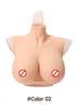 Artificial Silicone Female Nipple Costume I Cup Boobs Form Sissy Shemale Silicone Fake Breasts Shapewear