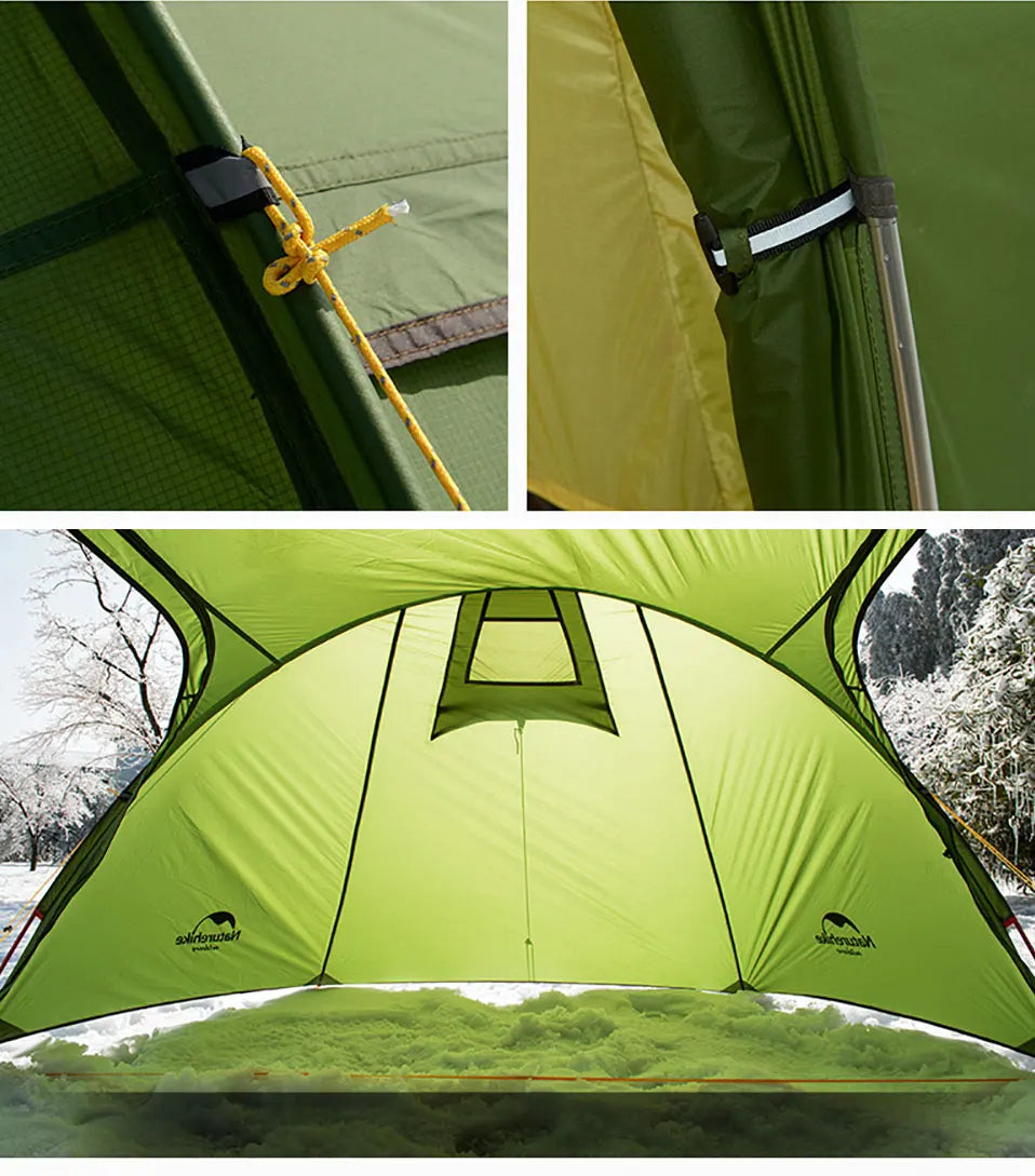Naturehike Opalus 2 3 4 Tent 2 3 4 Person Hiking Tent 4 Season Tent Ultralight Family Travel Tent 20D Waterproof Camping Tent