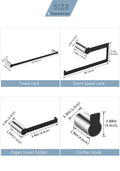Bathroom Hanger Sets Stainless Steel Bathroom Accessories Sets Black Bathroom Hardware