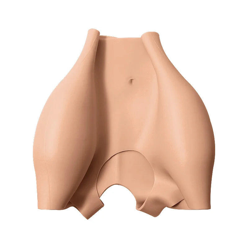 Sexy Ass for Daily Wearing Open Crotch Silicone Buttocks Pants and Hips Butt Padded Push up Silicone Panties for Women