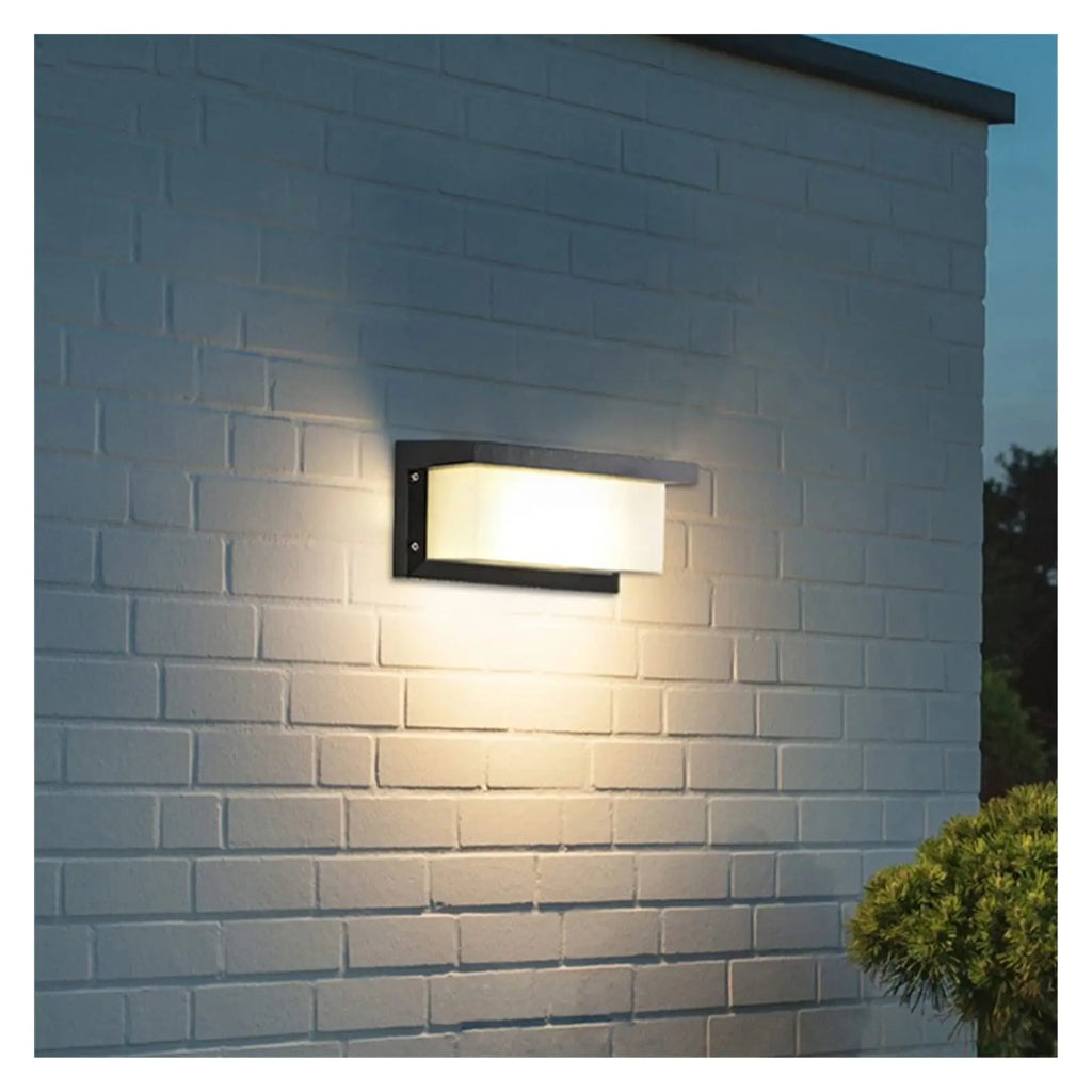 Modern Minimalist Waterproof Black Garden Outdoor Wall Lamp  for Garden Courtyard Villa Bedroom Living Room