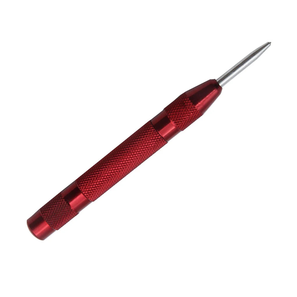 5 inch Automatic Center Punch Spring Loaded Marking Starting Holes Tool Wood Press Dent Marker Woodwork Tool Hole Drill Bits New