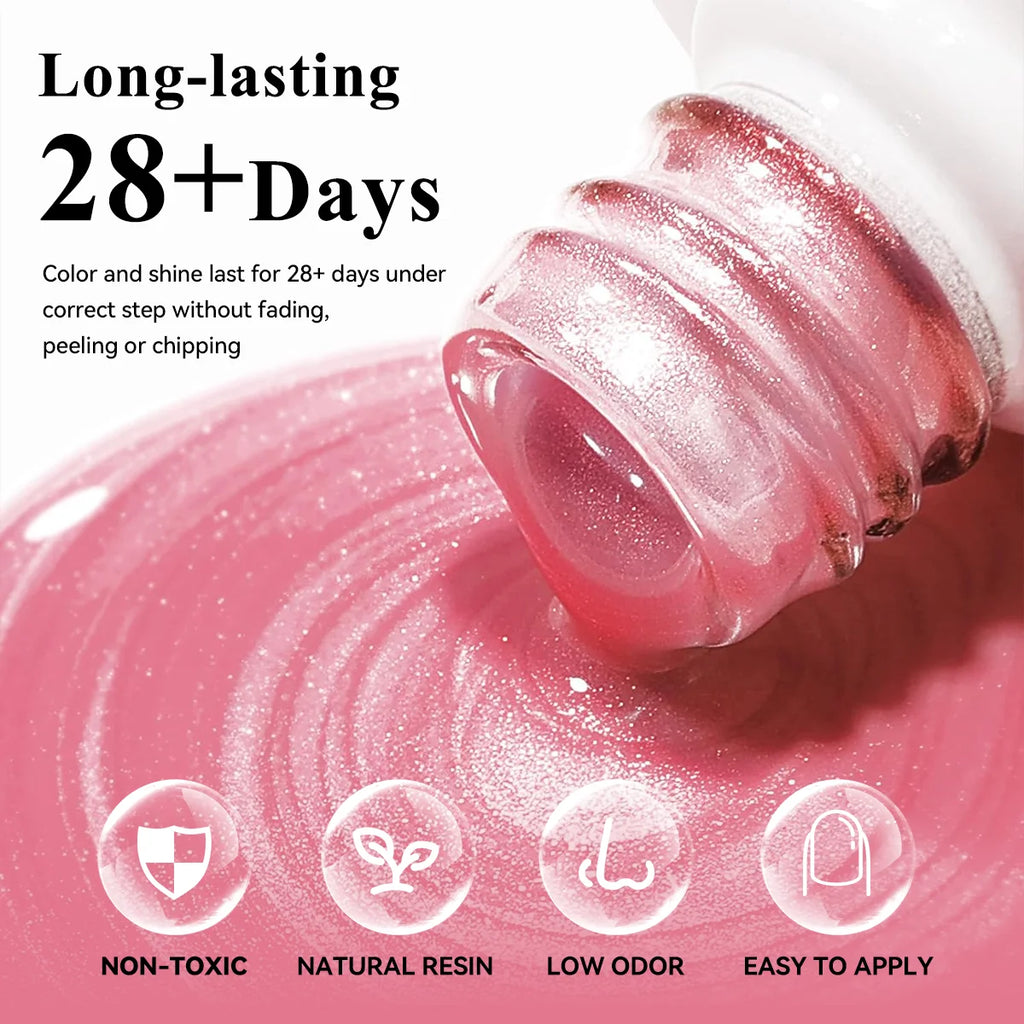 HONEY GIRL Moon Light Magnetic CatEye 24 Colors Jelly Gel Polish Set Wholesale 9d Crystal Uv Gel Nail Polish Cat Eye Gel Polish