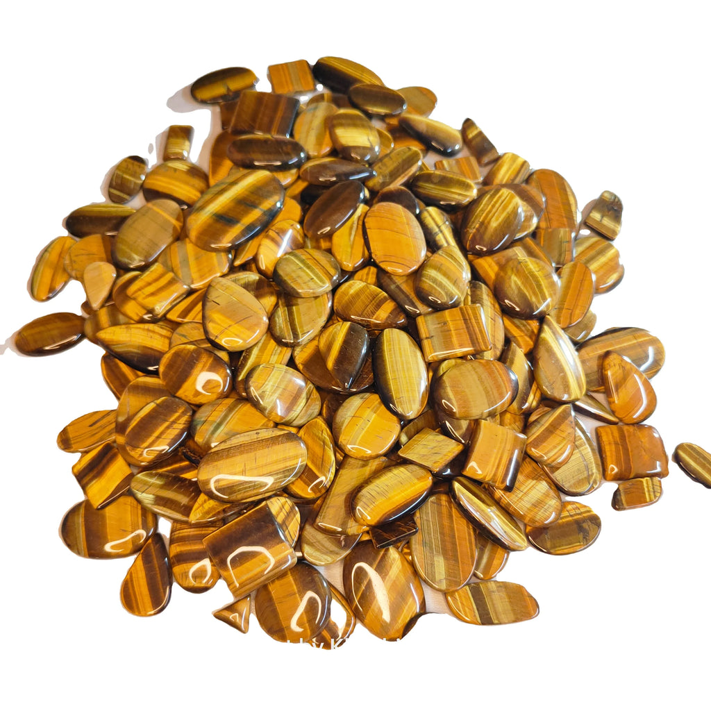 AAA+ Quality Natural Yellow Tiger's Eye Quartz Cabochon Loose Gemstone for Healing Jewelry Wholesale Price MOQ 100pcs