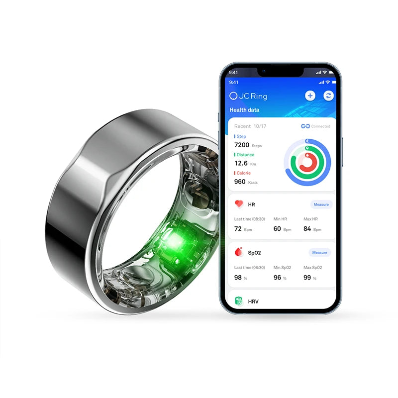 2301A Tungsten Smart Rings for Men Titanium Stylish Smart Health Ring Tracking Smartring Vibrating