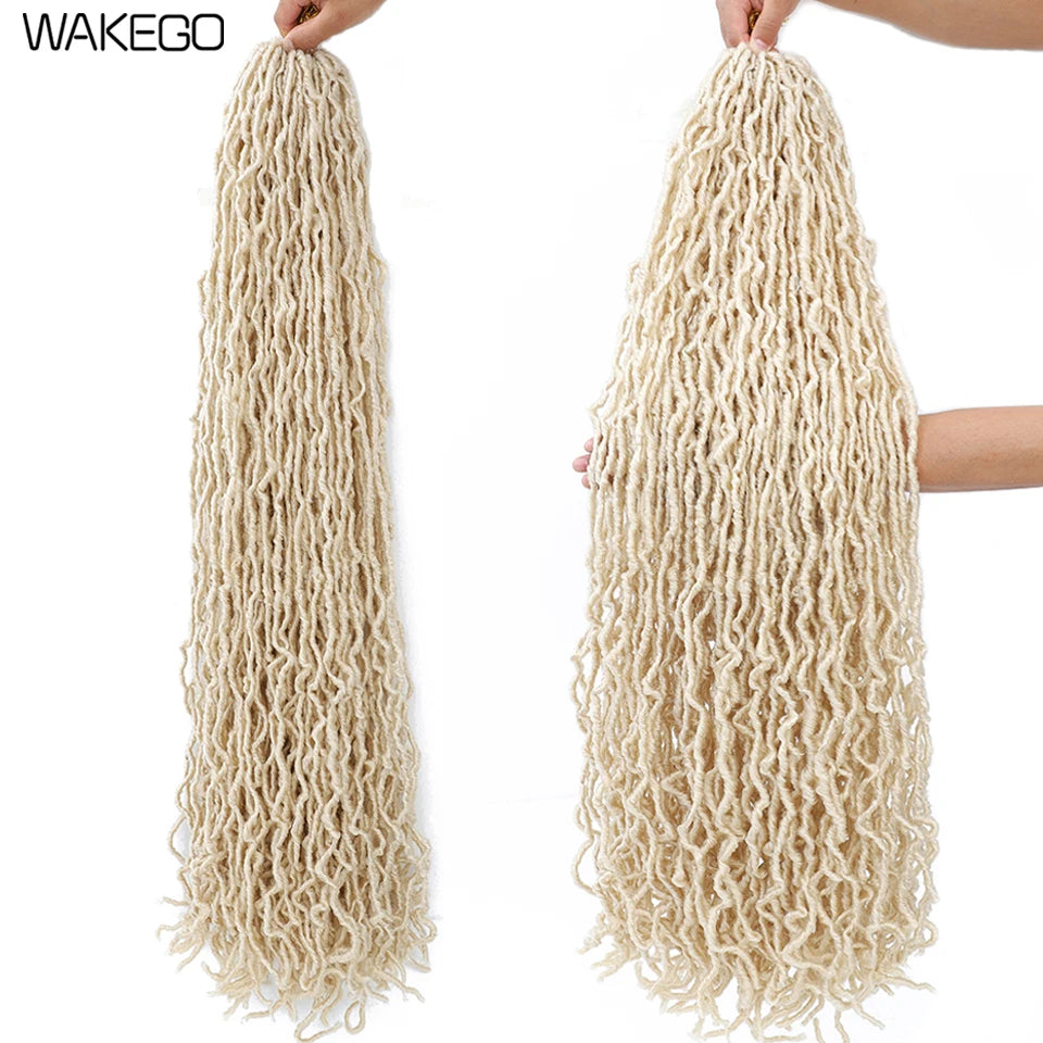 Top Faux Dreadlocks Extension 36 pulgadas Super Long New Faux Locks Crochet Braid Bouclé Pre Extended New Soft Locs Crochet Hair