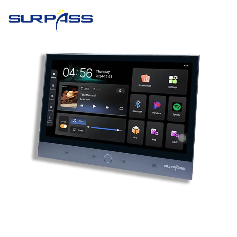 PW7830 AC110 SURPASS Audio Wall Mount Amplifiers FM USB SD AUX Music Player Blue-tooth Digital Stereo Home Theater System Blue