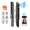 Wifi Tuya Fingerprint Smart Digital Glass Aluminum Sliding Door Lock Biometric 3d Face Recognition App Serrure Intelligent