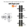 Tediton Smart Locks for Front Door Digital Electric Keyless Aluminum Alloy Fingerprint Tuya Smart Door Lock