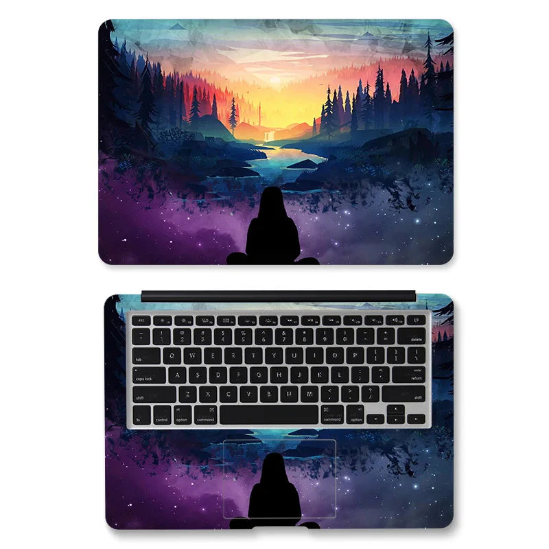 DIY Left Right Brain Laptop Skin Laptop Sticker 12/13/14/15/17 inch Laptop for Air/Pro 13 Dell Lenovo HP Laptop Skin Decorat