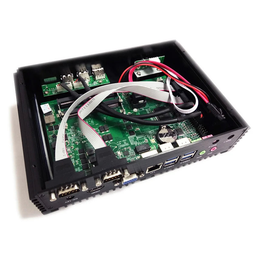 Intel 13th I7 1355U 2*COM Industrial Fanless Mini PC I7 1260P/1270P HD VGA LAN 32G DDR4 1TB NVMe Office Desktop Computer Nuc