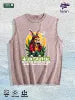 4/20 Easter Bunny Graphic Washed Vest US Warehouse 3 Colors Cotton Tank