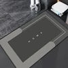 Quick Drying Soft Diatomite Bath Mat Super Absorbent Non-Slip Bathroom Floor Mat for Shower Toilet Entrance