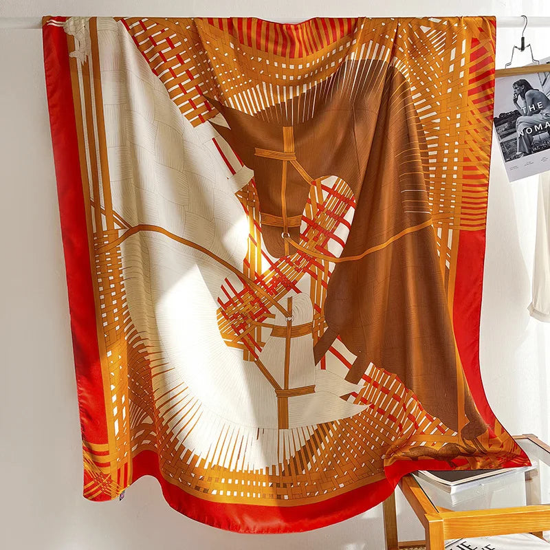 Wholesale High Quality Hot Women Square Scarf Shawls Designer Large Printed Muslim Scarves With 24 Available Patterns