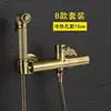 Modern Design Toilet Wall Mount Bidet Sprayer System Stainless Steel Eco-Friendly Hand Held Spray Shattaf Set with Hose