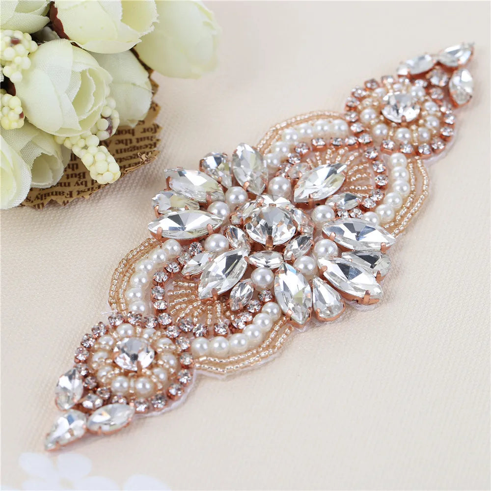 Bridal Belts With Diamond Crystals Wedding Sashes Rhinestone Bridal Belts Bead Sash Wedding Dress Accessories Belt