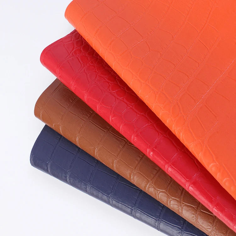 2025 Alligator Pattern PVC Faux Leather Waterproof Car Cushion Sofa Cover Menu Cover Ready to Ship