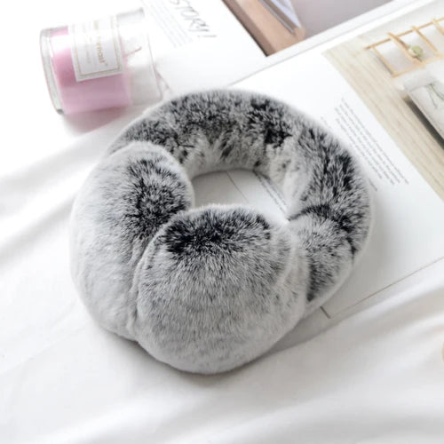 Natural 100% Rex Rabbit Fur Earmuffs Women Fashion Men Warm Russia Winter Real Fur Earmuffs Children Ear Cover fur Earlap Girl