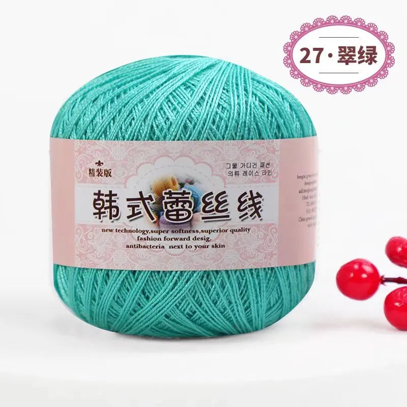 Korean Handmade Knitted Sweater Coaster Jacket DIY Baby Pure Cotton Yarn Carded Dyed Anti-Pilling