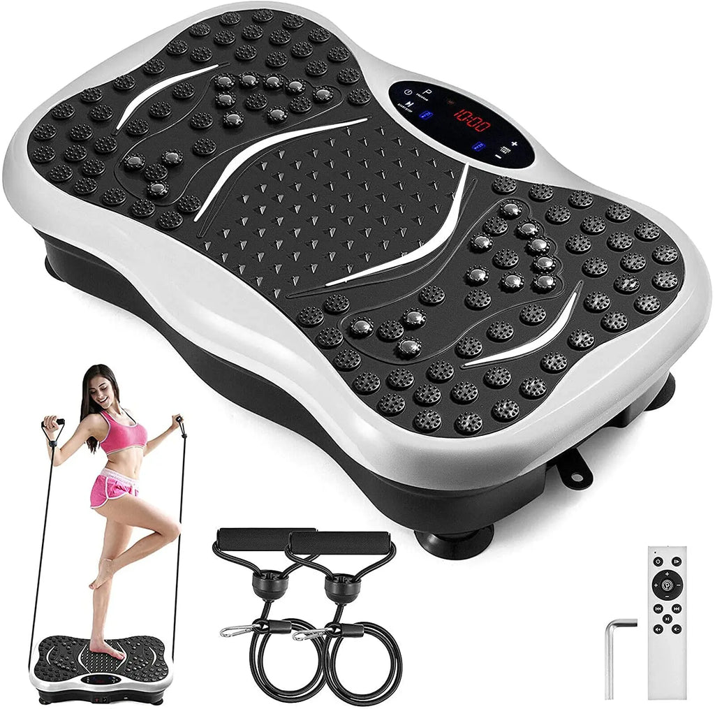 Unisex Whole Body Workout Massager Machine Vibration Platform Plate Fitness Equipment ABS Material Vertical Type Home Use