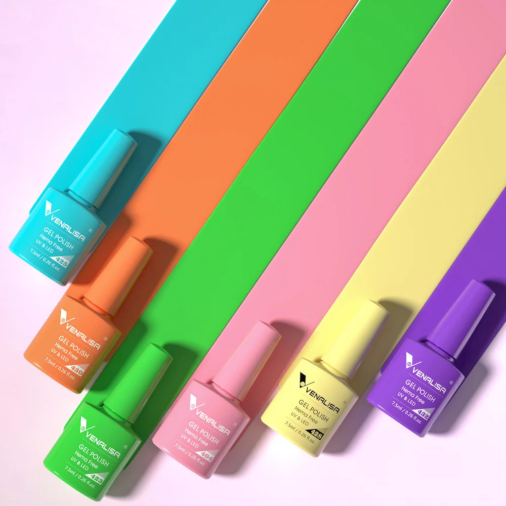 VENALISA VIP4  Newest Kit HEMA Free Acrylic Nail Gel Polish Box Set 60 Color Varnish Wholesale Enamel OEM Private Label