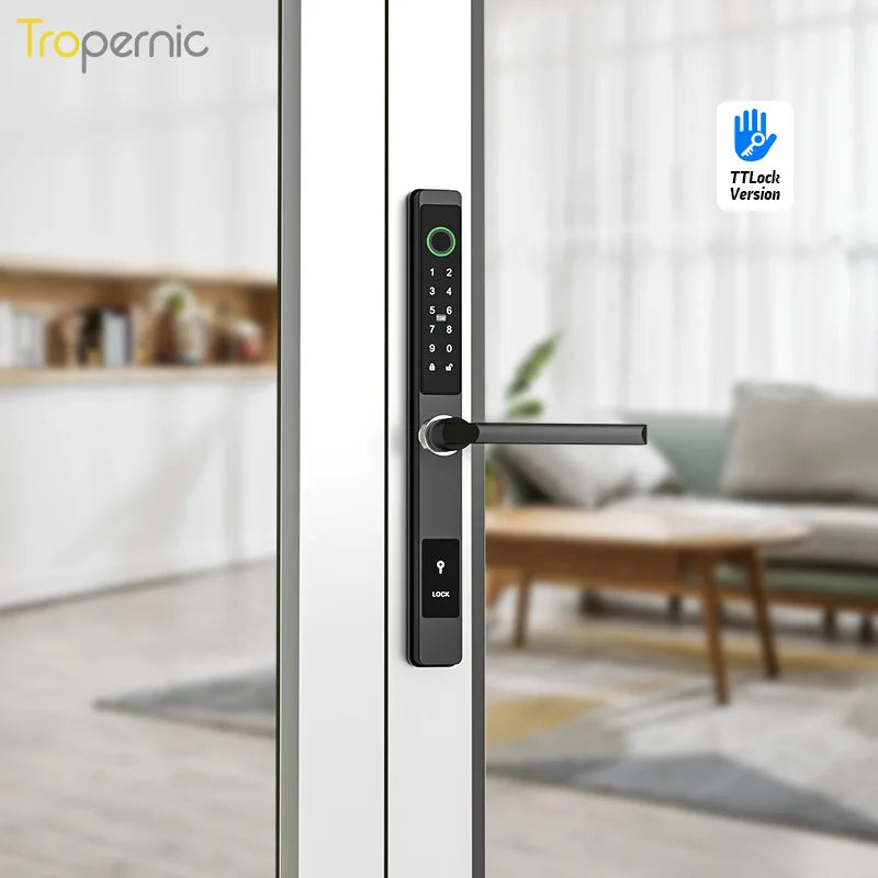 Tropernic Ttlock Stainless Steel Waterproof Cerraduras De Puertas Electronic Digital Fingerprint Smart Door Lock