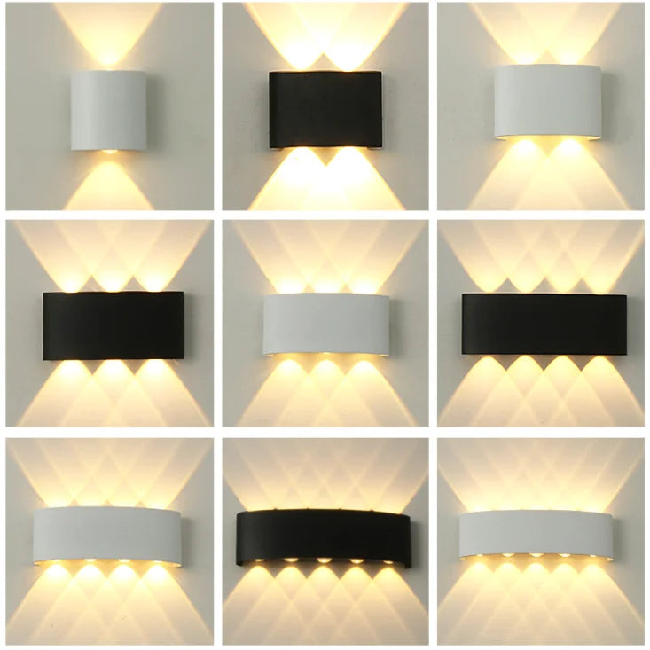 Led Wall Lamps Outdoor Indoor Waterproof IP65 wall lights for home AC110-220V 2/4/6/8/10/12W Garden Lights Outdoor Light decor