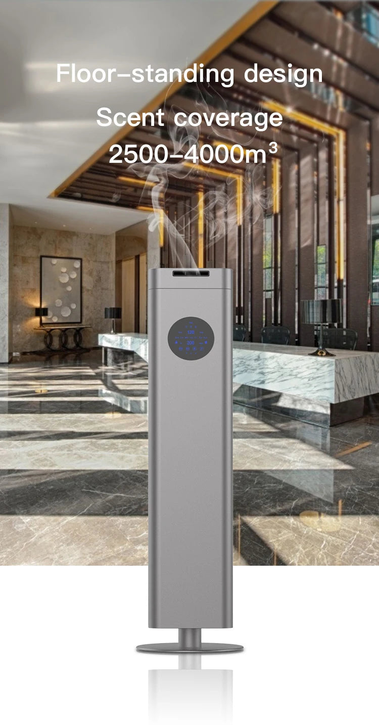 Hot Sale Tower 1500ml Aroma Waterless Diffuser Hotel Scent Diffuser Smart WIFI APP Remote Nebulizer Essential Oil Diffuser