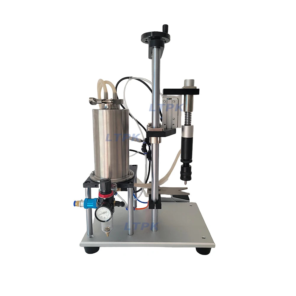 LTPK LT-VPF1 Small Semi-automatic Pneumatic Perfume Vacuum Single Head Negative Pressure Glass Bottle Liquid Filling Machine