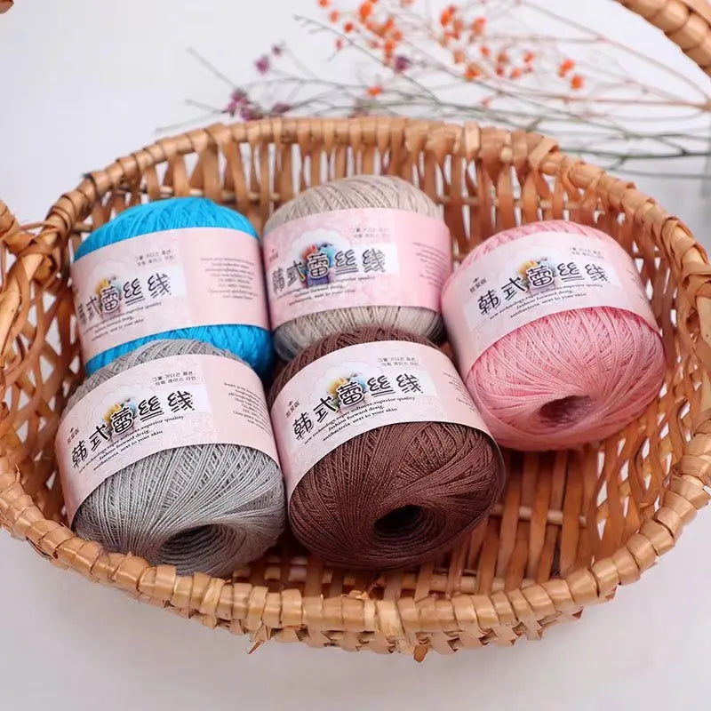 Korean Handmade Knitted Sweater Coaster Jacket DIY Baby Pure Cotton Yarn Carded Dyed Anti-Pilling