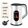 Electric Kettle Thermal Insulation Automatic Power-Off 2.2L Capacity 1000-1500W Stainless Steel Engineering Plastics