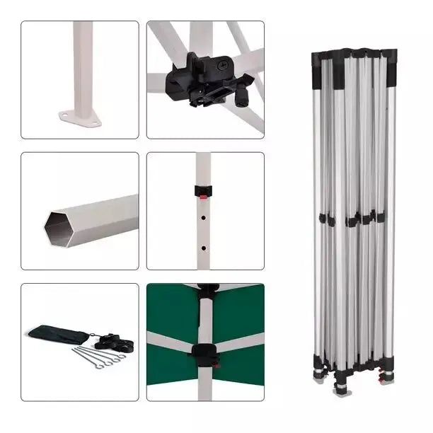 Durable Portable USA Warehouse 40mm50mm Hex Aluminum Tent Frame with Wheel Bag Include Tariffs
