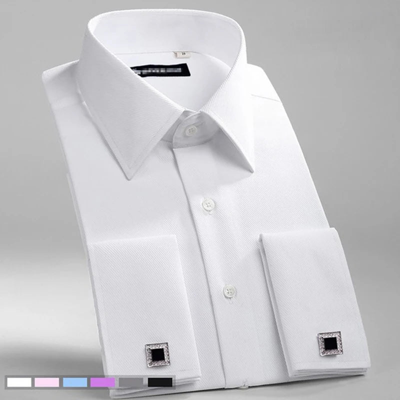 Custom Men's Wholesale  Plus Size Men Shirts Customized Accept Long Sleeve Shirts  Striped Plaid Casual Chemise Pour Homme