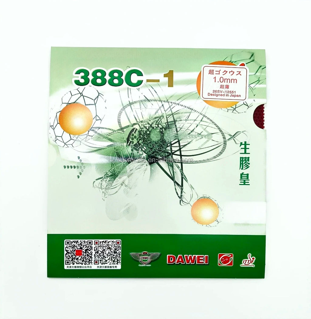 DAWEI 388C-1 KING SPONGE Professional Table Tennis Racket Good Quality MEDIUM PIMPLE Offensive Defensive Rubber PingPong Product